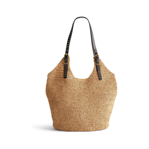Madewell Straw Grommet Slouch Tote