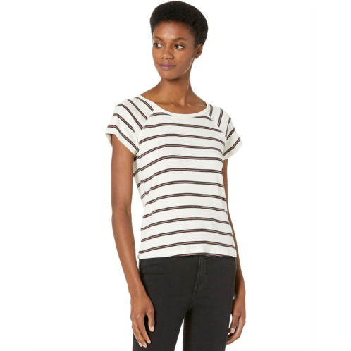 Three Dots Stripe Cap Sleeve