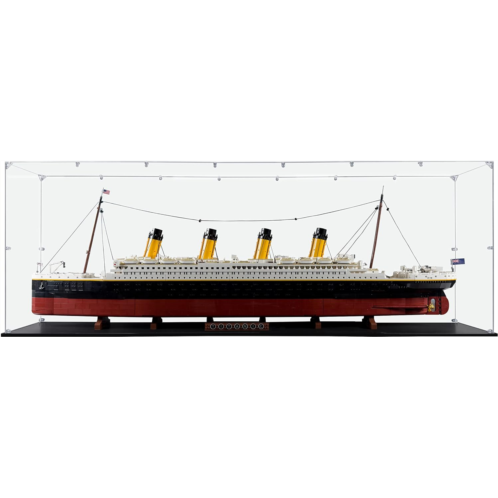 SONGLECTION Acrylic Display Case Compatible for Lego Titanic #10294, Dustproof Display Case (Case Only) (Lego Sets are NOT Included)