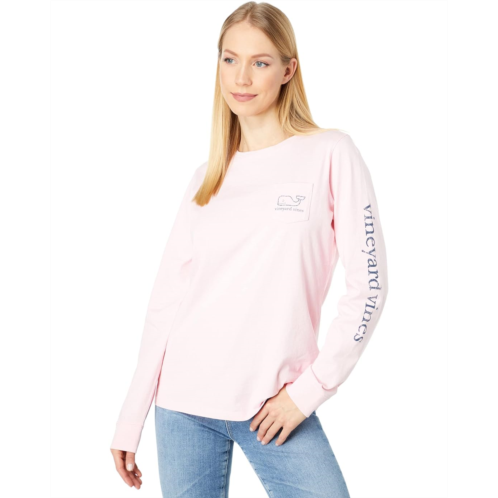 Womens Vineyard Vines Long-Sleeve Vintage Whale Tee