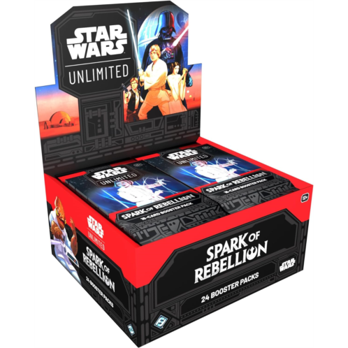 Fantasy Flight Games Star Wars: Unlimited TCG Spark of Rebellion Booster Display (Set of 24 Booster Packs) - Trading Card Game for Kids & Adults, Ages 12+, 2+ Players, 20 Min Playtime, Made by Fantasy