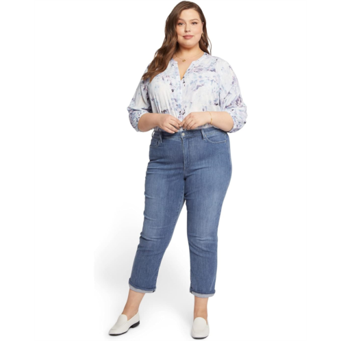 NYDJ Plus Size Plus Size Relaxed Straight Ankle Cuff in Clean Horizon