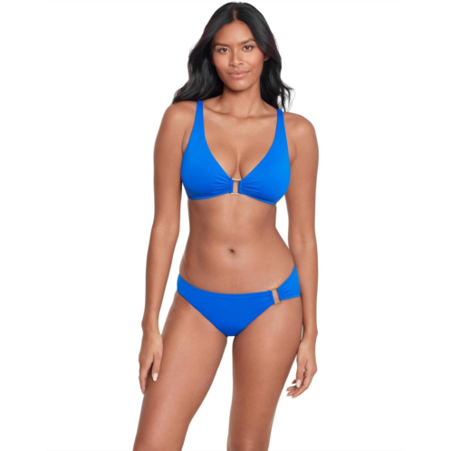 POLO Ralph Lauren Womens LAUREN Ralph Lauren Beach Club Solids Ring Over the Shoulder Bikini Top