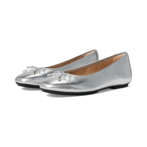 FitFlop Delicato Bow Soft Metallic-Leather Ballerinas