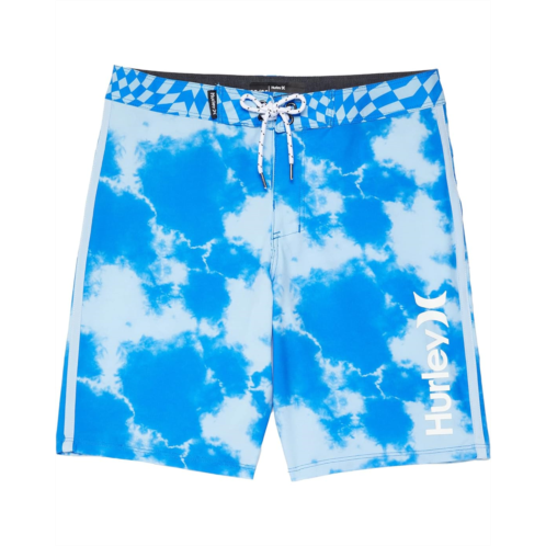 Hurley Kids Checker Print Tie-Dye Phantom Boardshorts (Big Kids)
