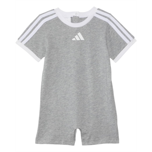 adidas Kids 3S Logo Heather Romper (Infant)