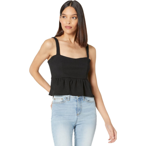 1.STATE Cropped Peplum Tank