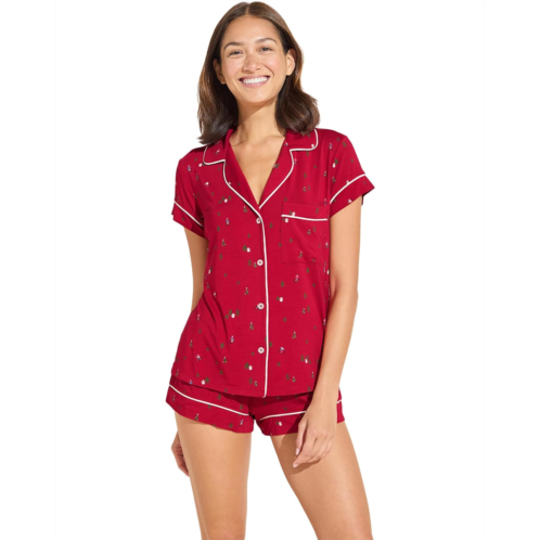 Eberjey Gisele Printed Shortie Pj Set