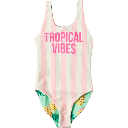 Shade critters Tropical Vibes Reversible One-Piece (Toddler/Little Kids/Big Kids)