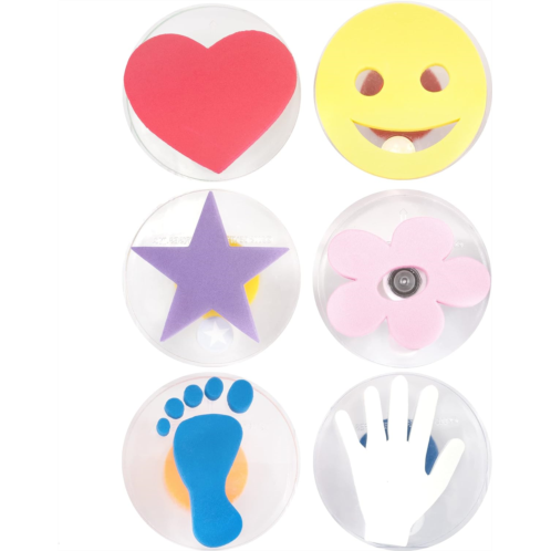 READY 2 LEARN Giant Stampers - Creative Art Shapes - Set of 6 - Easy to Hold Foam Stamps for Kids - Arts and Crafts Stamps for Displays, Posters, Signs and DIY Projects