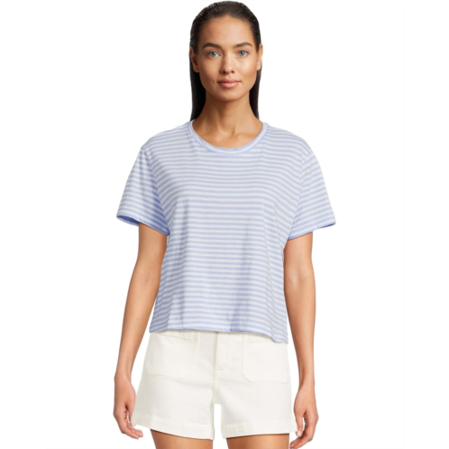 Womens Madewell Bella Tee Wts Slub Stripe