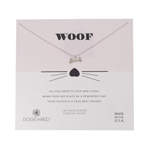 Dogeared Woof, Dog Bone Pendent Necklace