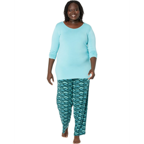 Kickee Pants Long Sleeve Loosey Goosey Tee & Pants PJ Set
