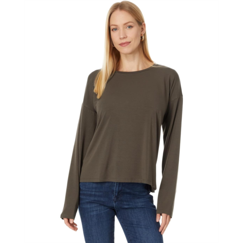 Womens Eileen Fisher Crew Neck Box Top