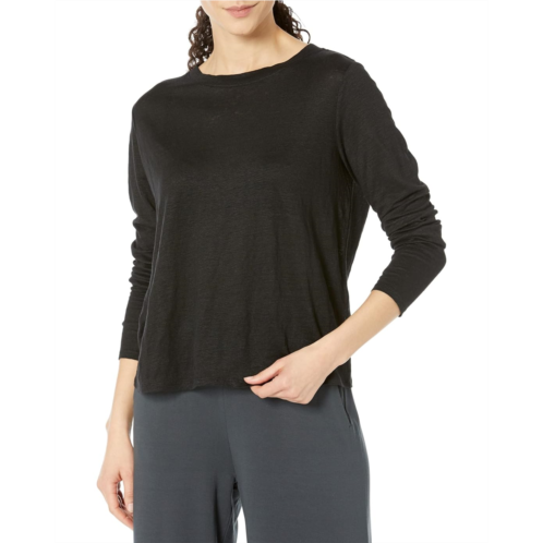 Womens Eileen Fisher Crew Neck Long Sleeve Tee