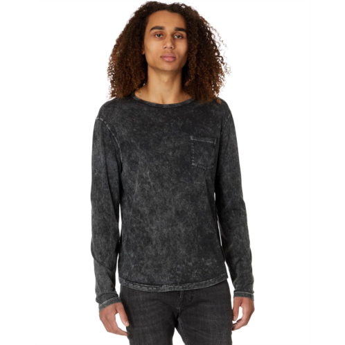 Mens John Varvatos Sid Long Sleeve Crew with Chest Pocket with Galaxy Wash K6393Z4