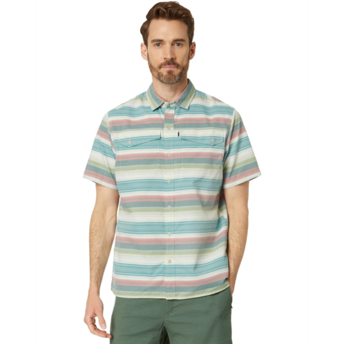 L.L.Bean Mens LLBean SunSmart Cool Weave Woven Shirt Stripe Short Sleeve