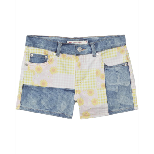 Levi  s Kids Girlfriend Fit Shorty Shorts (Big Kid)