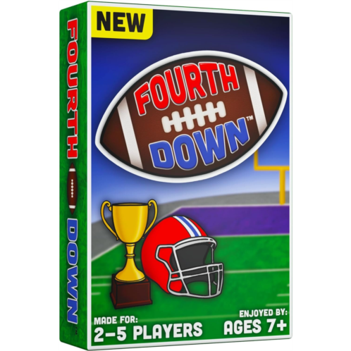 Fourth Down - New! The Excitement of Football in a Card Game! As Featured in New York Magazine, Perfect for Gifts, Super Bowl, Parties, and More! Loved by The Whole Family. 2-5 Pl