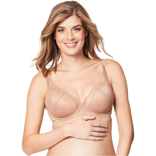 Cake Maternity Truffles Flexi Wire Maternity Moulded Cup Plunge Lace Nursing Bra