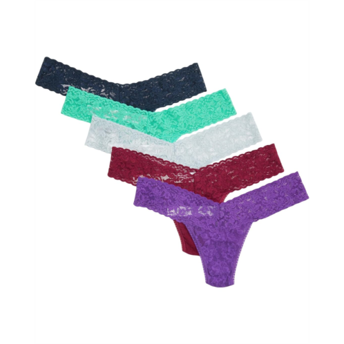 Womens Hanky Panky Signature Lace Low Rise Thong 5-Pack