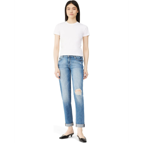 Womens DL1961 Riley Boyfriend in Oasis Distressed