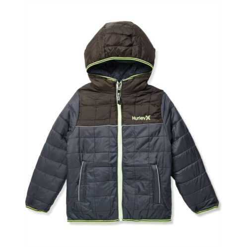 Hurley Kids Cozy Midweight Puffer Jacket (Little Kids)