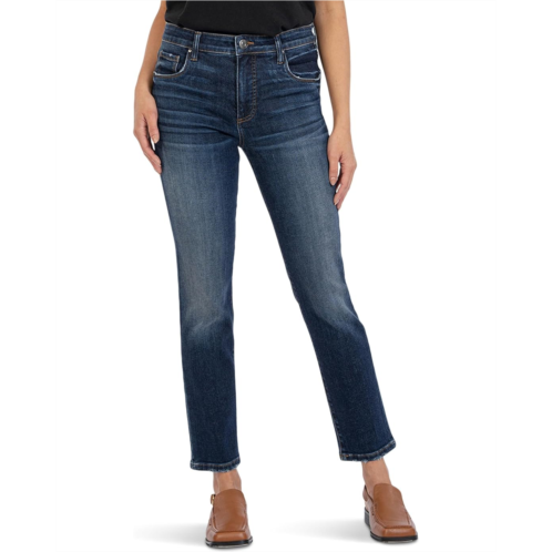 Womens KUT from the Kloth Reese High-Rise Fab Ab Ankle Straight Jeans in Enchantment