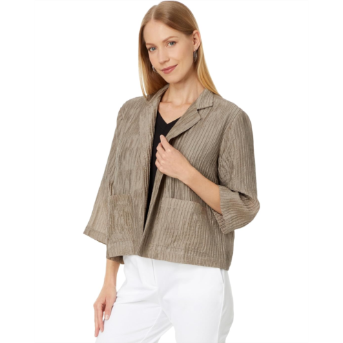 Womens Eileen Fisher Stand Collar Jacket