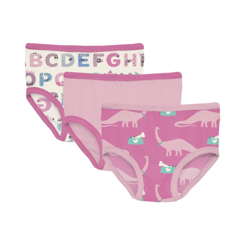 Kickee Pants Kids Print Girls Underwear Set of 3 (Big Kid)