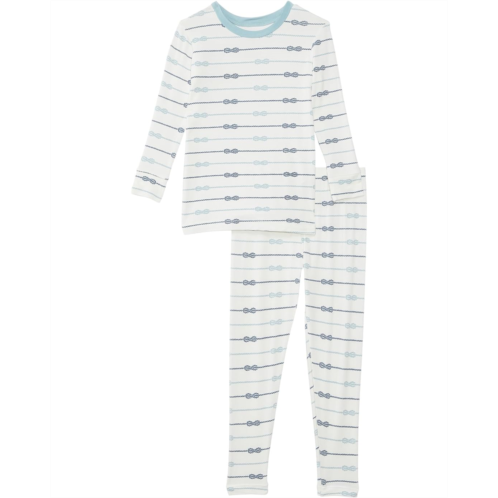 Kickee Pants Kids Print Long Sleeve Pajama Set (Toddler/Little Kids/Big Kids)