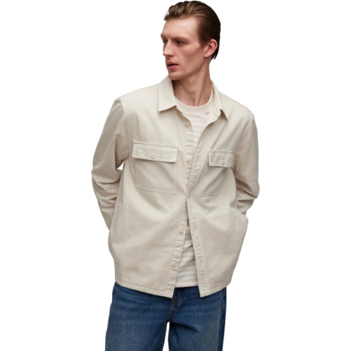 Mens Madewell Straight Hem Garment-Dyed Work Shirt