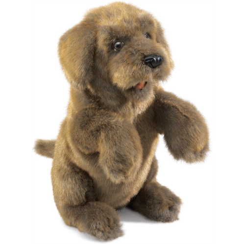 The Puppet Company Folkmanis Sitting Dog Hand Puppet, Brown