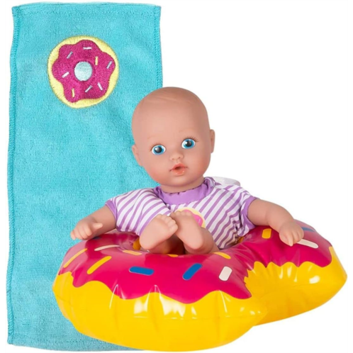 Adora SplashTime Collection, 8.5” Toy Baby Doll for Fun and Relaxing Bath Time, Made in Soft and Exclusive QuickDri Premium Quality Vinyl, Includes Clothes and Accessories - Sprin