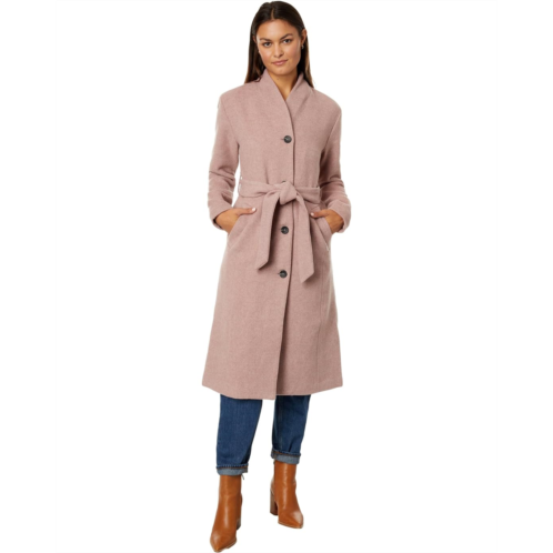 Avec Les Filles Wool Blend Overlap Collar Coat