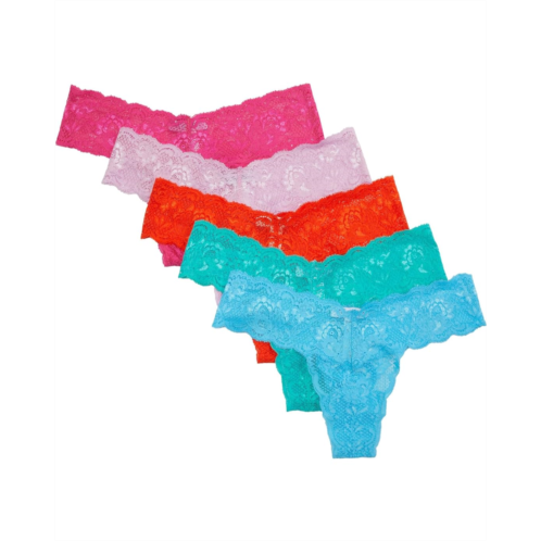 Womens Cosabella Never Say Never 5 Pack Lowrider Thong