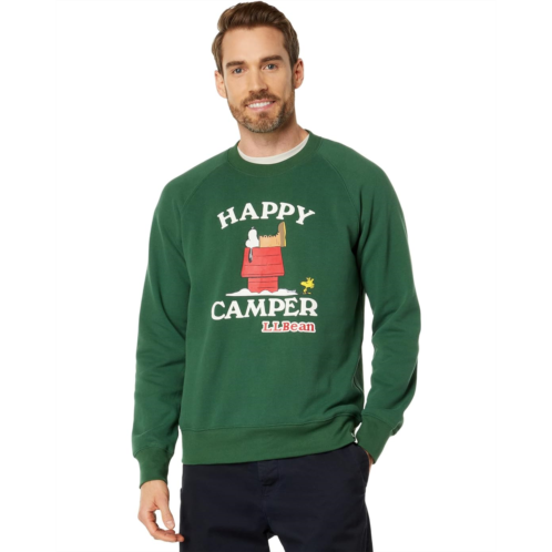 L.L.Bean Unisex LLBean LLBean x Peanuts Sweatshirt Crew Neck Happy Camper