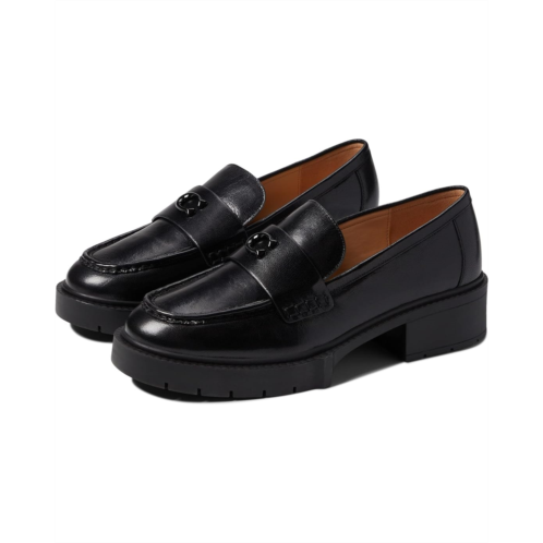 Womens COACH Leah Leather Loafer