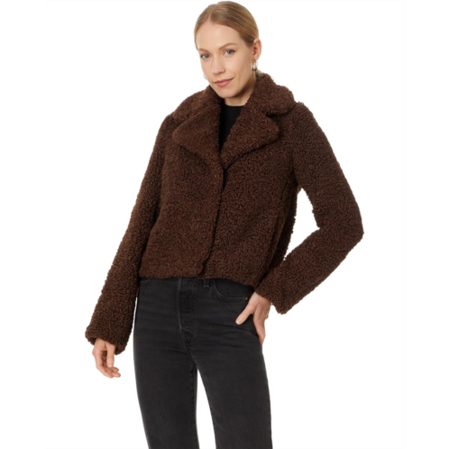 Womens Avec Les Filles Faux Fur Cropped Jacket