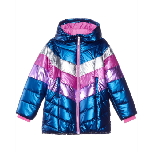 Hatley Kids Rainbow Shimmer Puffer Jacket (Toddler/Little Kids/Big Kids)