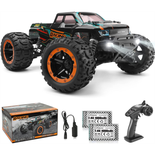 HAIBOXING RC Cars 16889, 1:16 Remote Control Car for Adults, High-Speed 36km/h RC Trucks RTR RC Crawler 2.4G All Terrain Waterproof Off-Road Vehicle with 2 Batteries Gifts for Kids