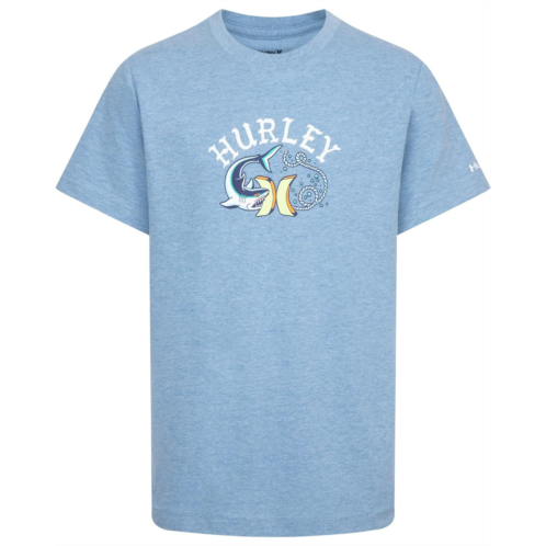 Hurley Kids Shark Flash Tee (Big Kid)