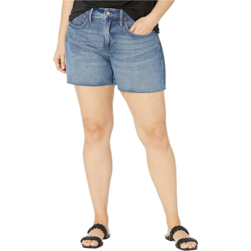 Madewell The Plus Curvy Perfect Jean Short in Burnett Wash: TENCEL Denim Edition