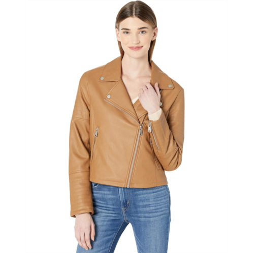 Avec Les Filles Faux Leather Moto Jacket