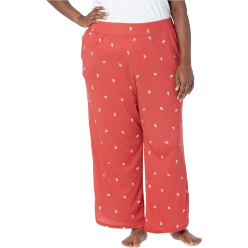 L.L.Bean Womens LLBean Plus Size Restore Sleep Pants Print