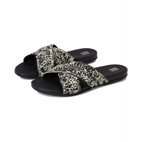 Womens FitFlop Gracie Woven Cross Slides