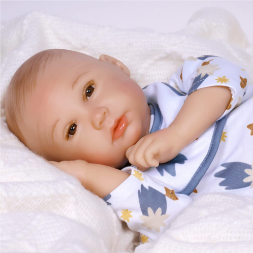Paradise Galleries Realistic Reborn Baby Doll, Mayra Garza - Sculptor and Artist Designer Doll Collection, 18 Doll with Accessories Special Birthday Gift, Ages 3+ - My Sleepy Star