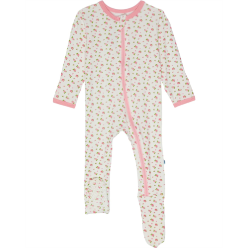 Kickee Pants Kids Print Footie with Zipper (Infant)
