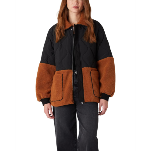 Womens Blank NYC Sherpa Quilted Jacket