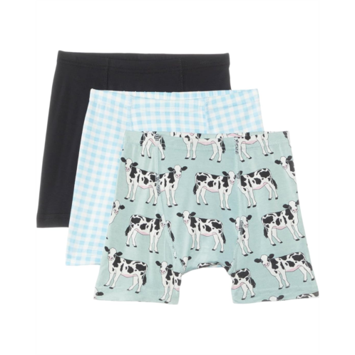 Kickee Pants Kids Print Boxer Brief Set of 3 (Big Kid)